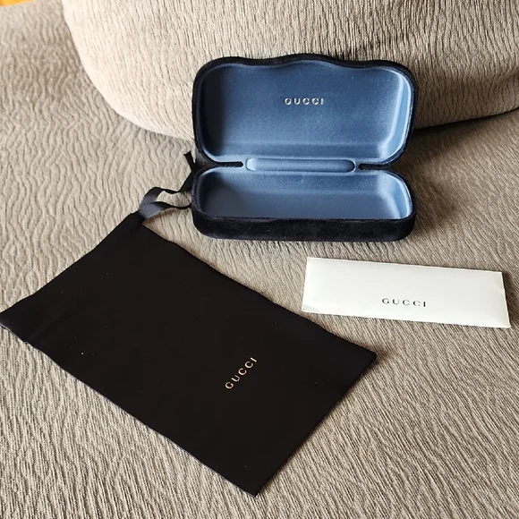 Gucci Black and Grey Eyewear Case Set - Picture 1 of 11
